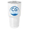 Sublimatable Polar Camel 30 oz. White Vacuum Insulated Tumbler w/Lid-bsai Thumbnail