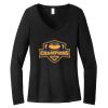 Women's Long Sleeve V Neck Tee Thumbnail