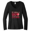 Women's Long Sleeve V Neck Tee Thumbnail