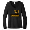 Women's Long Sleeve V Neck Tee Thumbnail