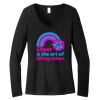 Women's Long Sleeve V Neck Tee Thumbnail