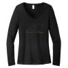Women's Long Sleeve V Neck Tee Thumbnail