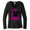 Women's Long Sleeve V Neck Tee Thumbnail