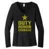 Women's Long Sleeve V Neck Tee Thumbnail